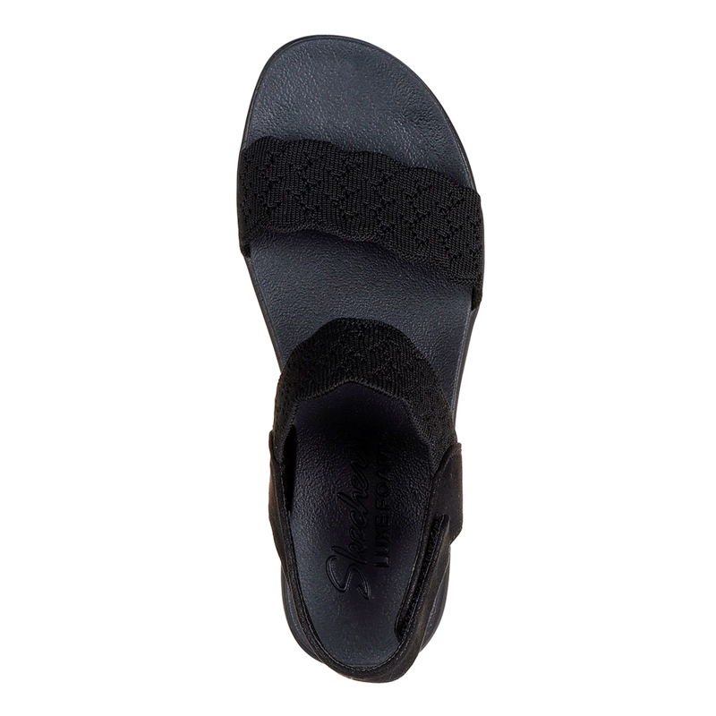 SANDALIAS MUJER SKECHERS NEGRO ARYA - 4