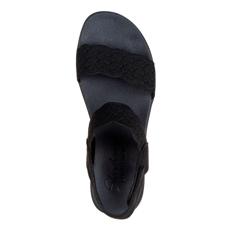 SANDALIAS MUJER SKECHERS NEGRO ARYA - 4