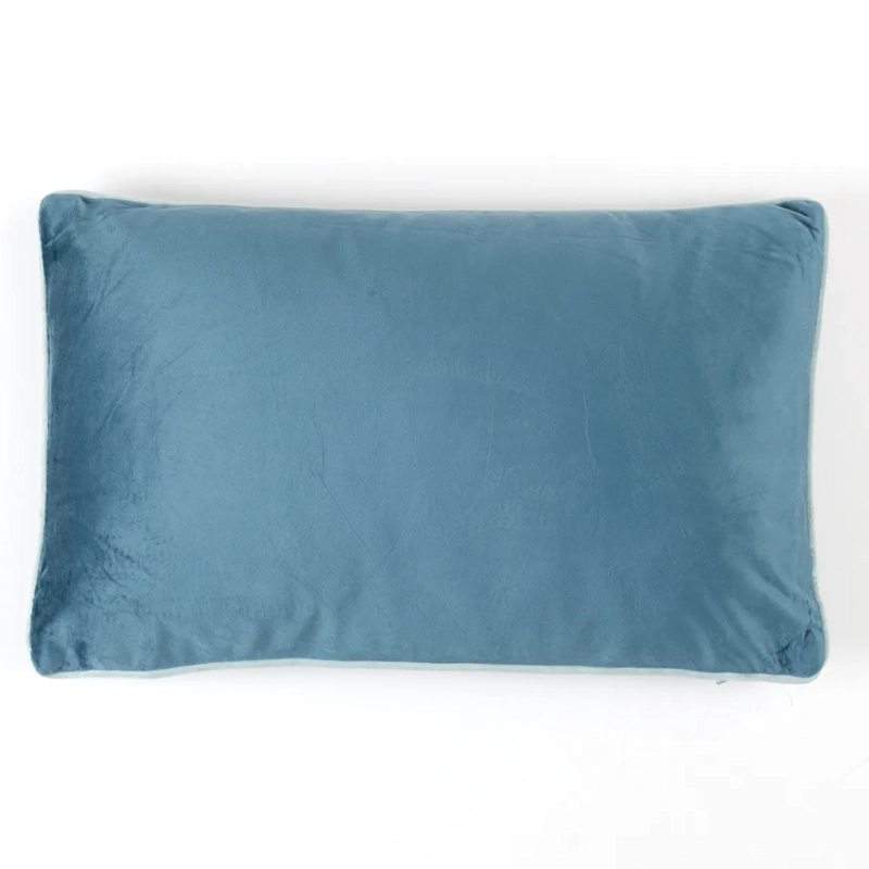 COJÍN RIPLEY HOME VELVET PIPING 30CM X 50CM PETRÓLEO - 1