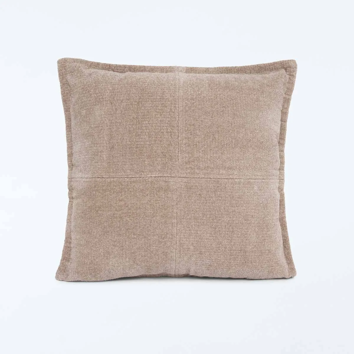COJÍN RIPLEY HOME CHENILLE CRUZ GRIS 45X45 CM - 1