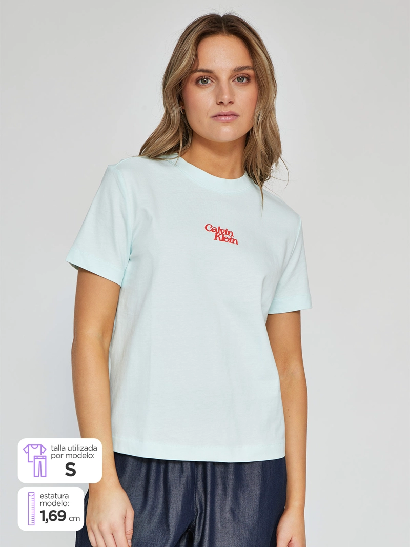 POLERA MUJER CALVIN KLEIN ALGODÓN  - 1