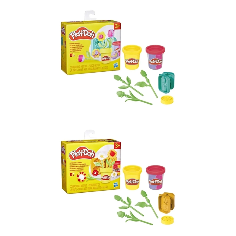 MASAS Y PLASTILINAS PLAY DOH SURTIDO DE FLORECITAS - 1