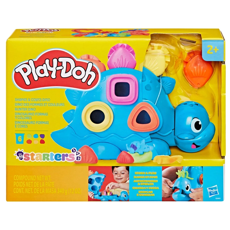 SET DE MASAS MOLDEABLES PLAY-DOH DINOSAURIO FORMA Y COLORES - 1