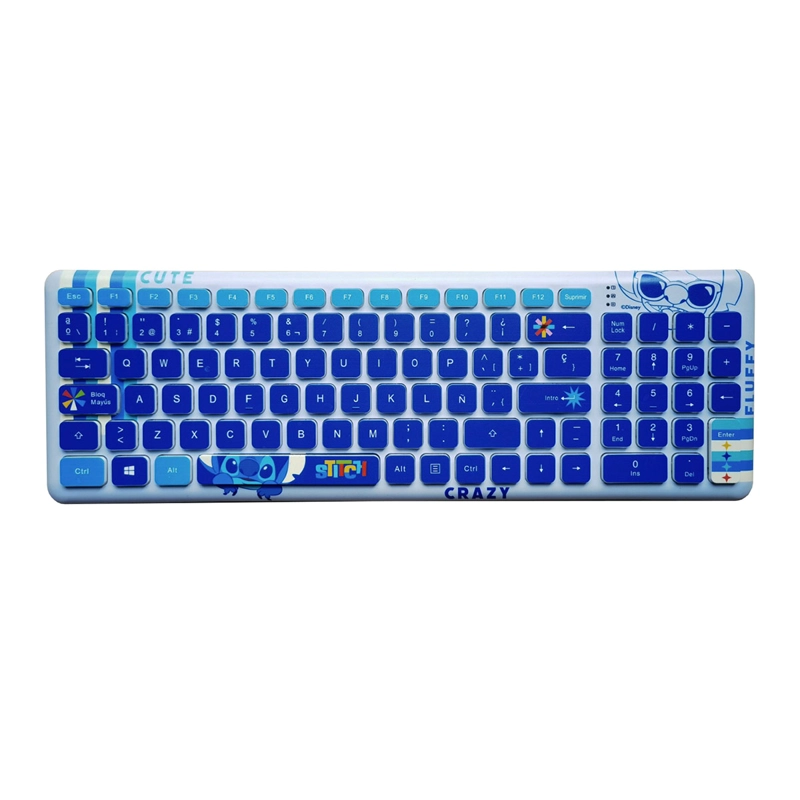 TECLADO UNIVERSAL INALÁMBRICO DISNEY STITCH - 1