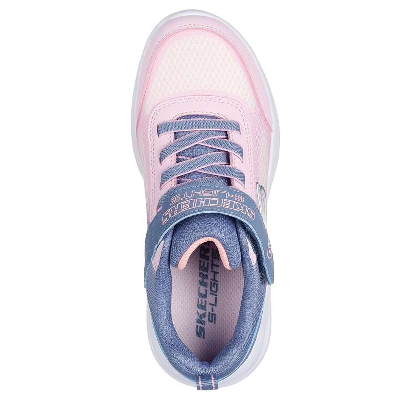 ZAPATILLAS CON LUCES NIÑA SKECHERS CASUAL ROSADO SOLA GLOW - 4