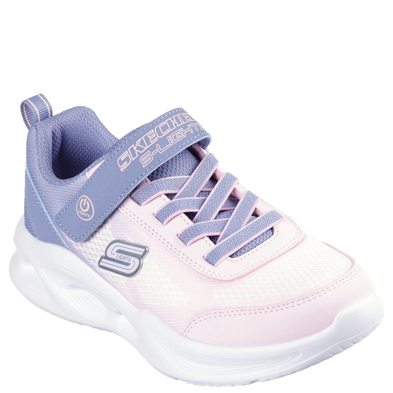 ZAPATILLAS CON LUCES NIÑA SKECHERS CASUAL ROSADO SOLA GLOW - 2