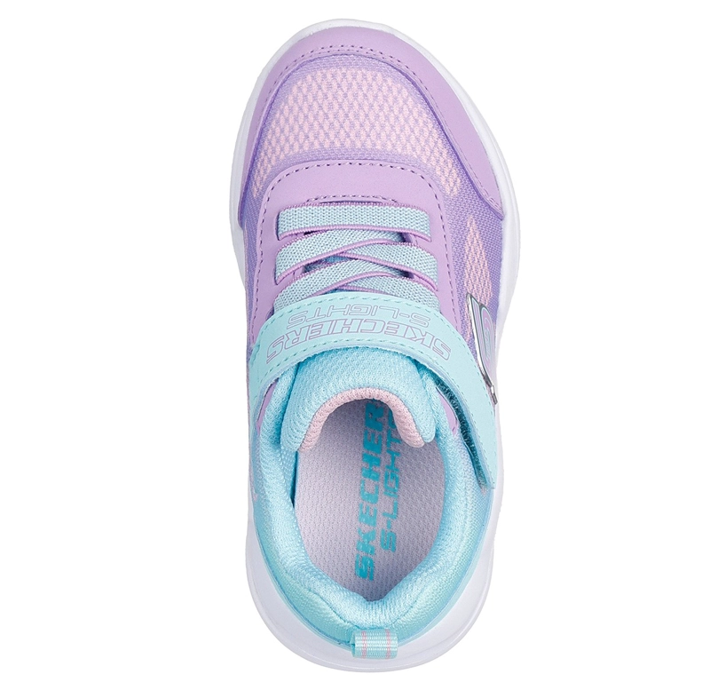 ZAPATILLAS NIÑA SKECHERS CASUALES TURQUESA SOLA GLOW - 4