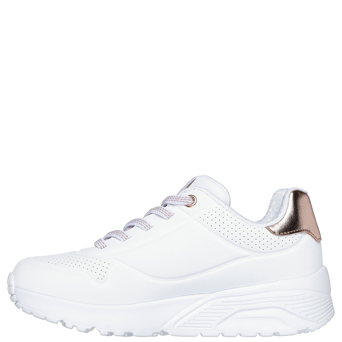 ZAPATILLAS NIÑA SKECHERS CASUALES BLANCO UNO LITE - 3