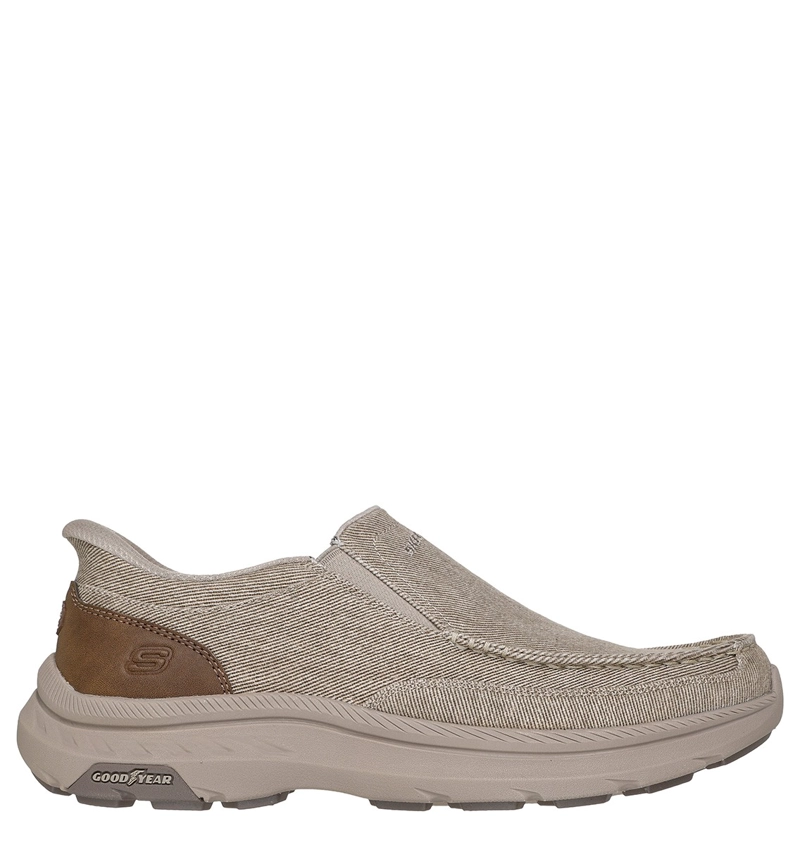 ZAPATILLAS HOMBRE SKECHERS CASUALES TAUPE SLIP-INS POLLARD - 1