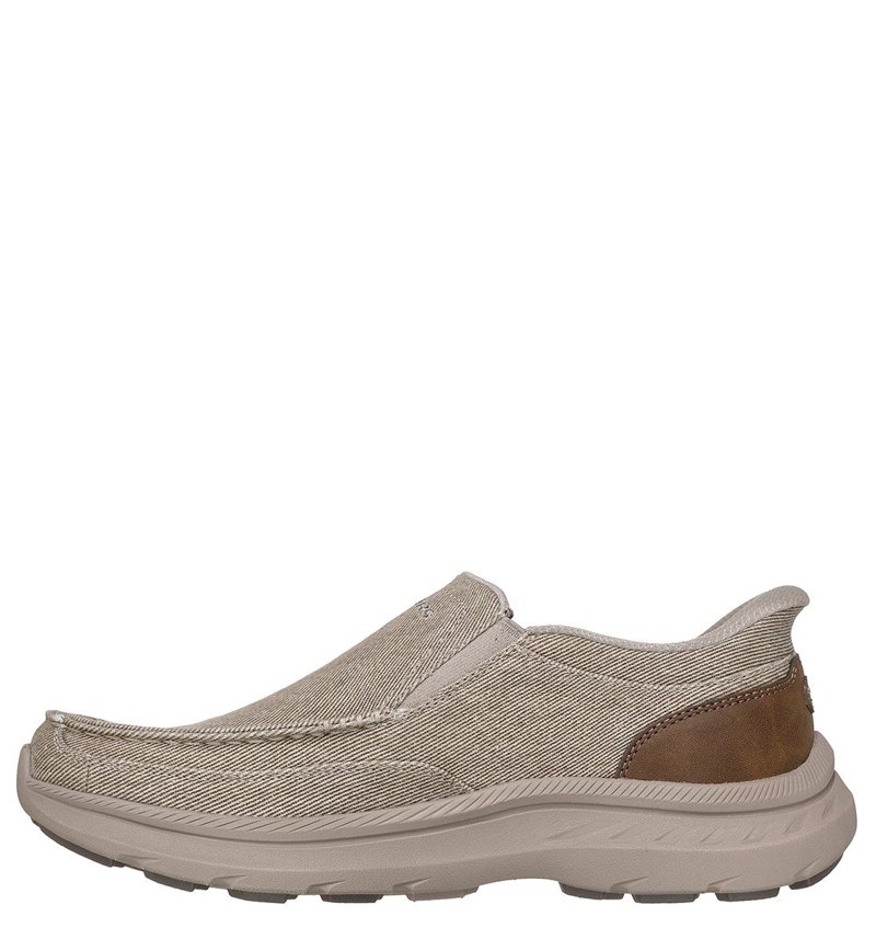 ZAPATILLAS HOMBRE SKECHERS CASUALES TAUPE SLIP-INS POLLARD - 3