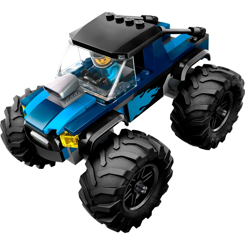 BLOQUE CONSTRUCCIÓN LEGO 60402 CARRO MONSTRUO AZUL - 4