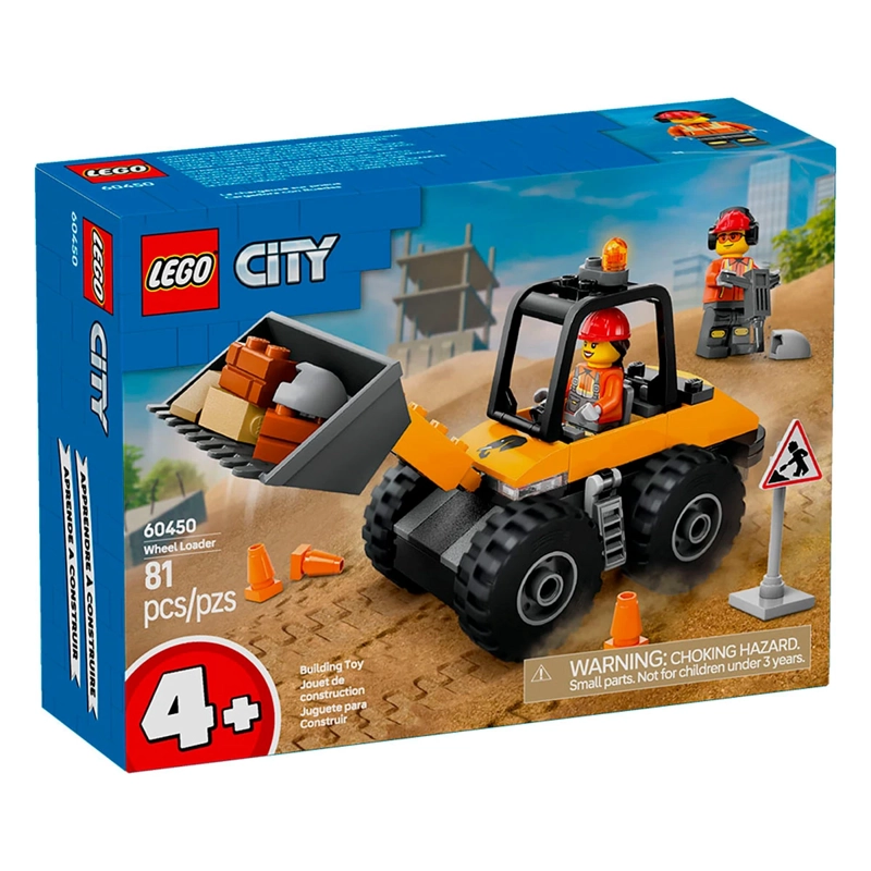 BLOQUE CONSTRUCCIÓN LEGO 60450 CARGADORA CON RUED - 1