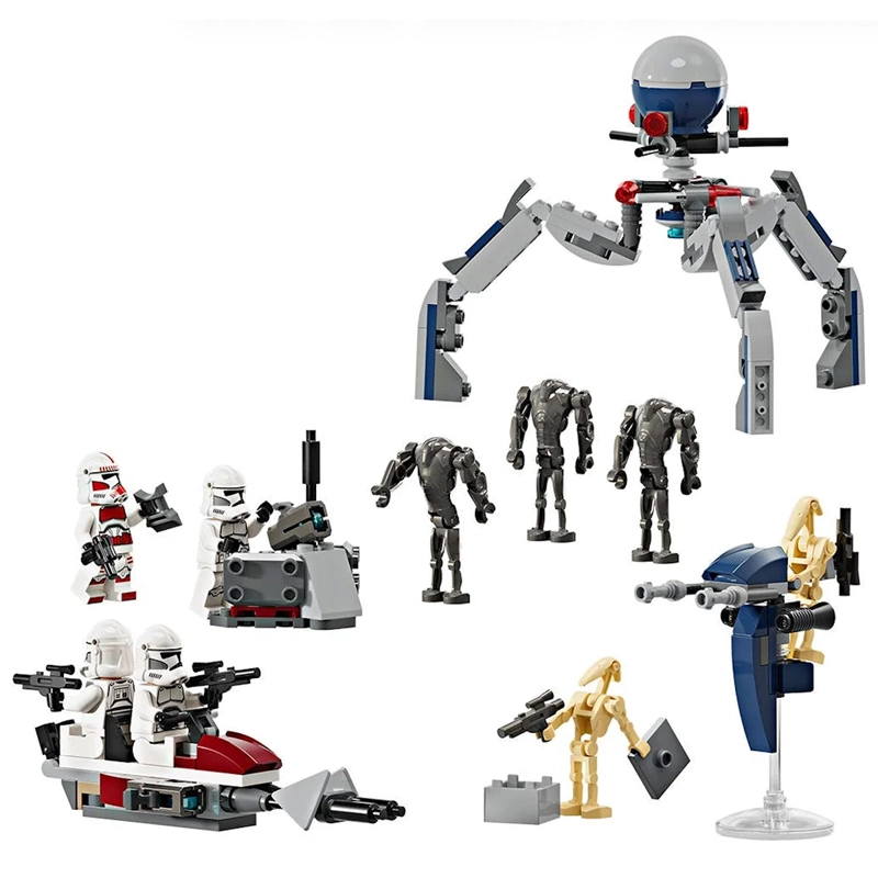 BLOQUES DE CONSTRUCCIÓN LEGO 75372 PACK DE COMBATE: CLON TROOPER Y DROIDES DE BATALLA - 1