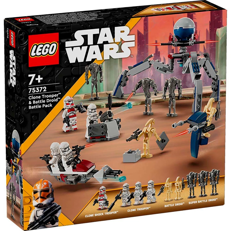 BLOQUES DE CONSTRUCCIÓN LEGO 75372 PACK DE COMBATE: CLON TROOPER Y DROIDES DE BATALLA - 4