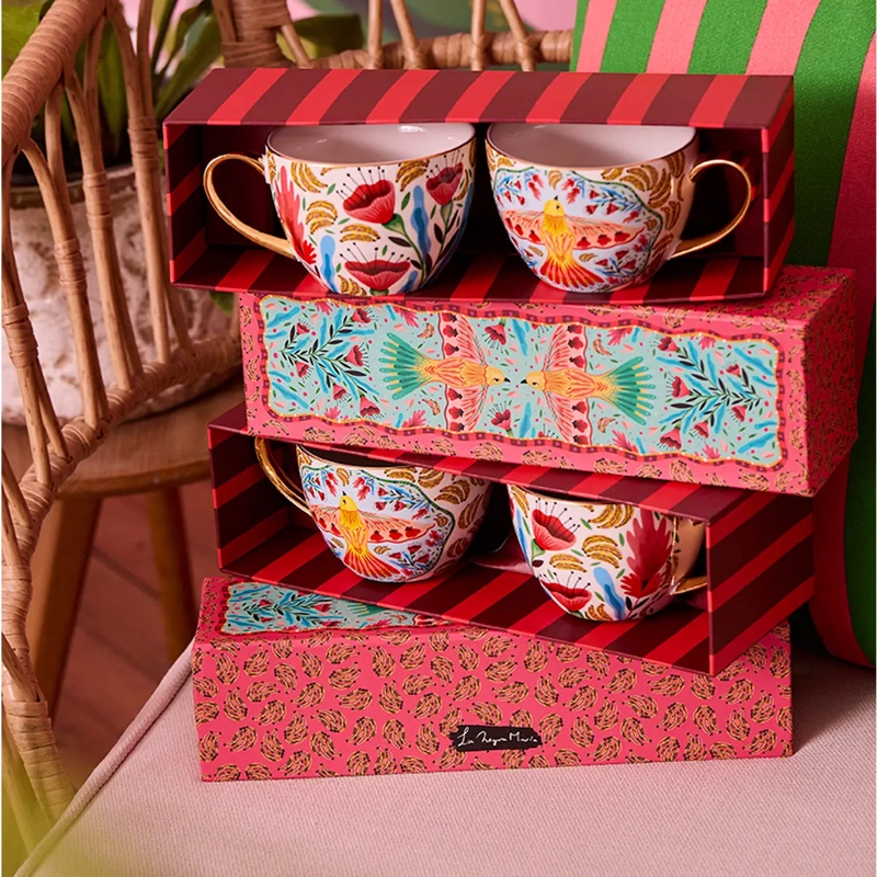 SET X2 MUG RIPLEY HOME LA NEGRA MARÍA DORADO - 1