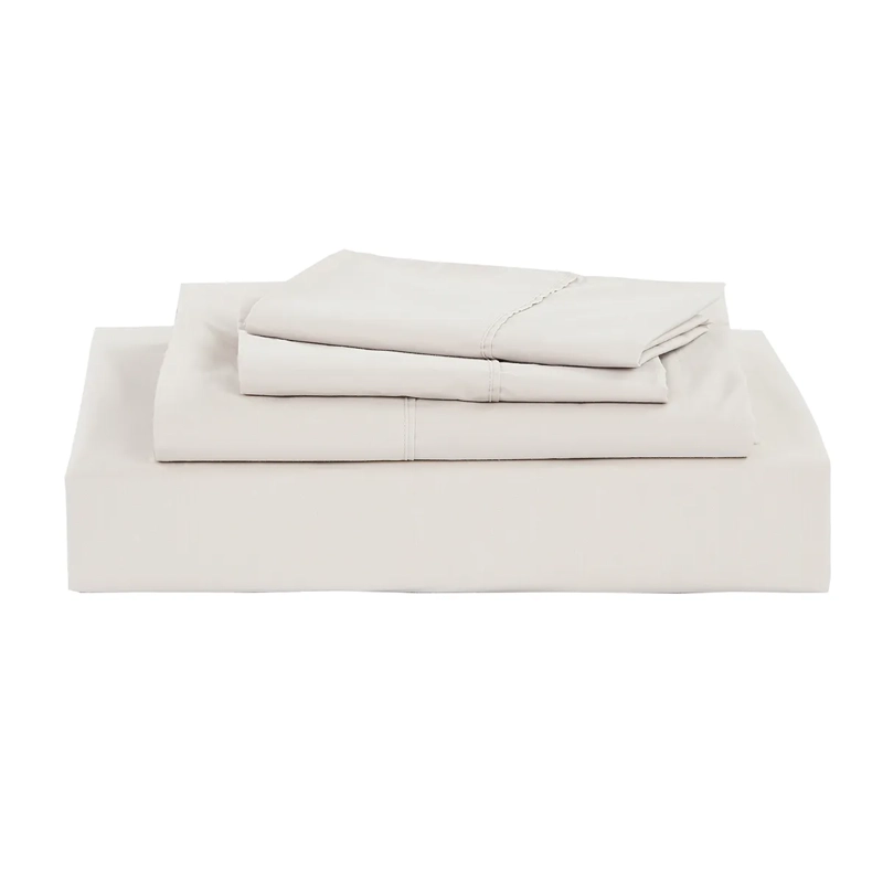 JUEGO DE SÁBANAS ANDES LISO 200 HILOS 1.5 PLAZAS CRUDO - 3