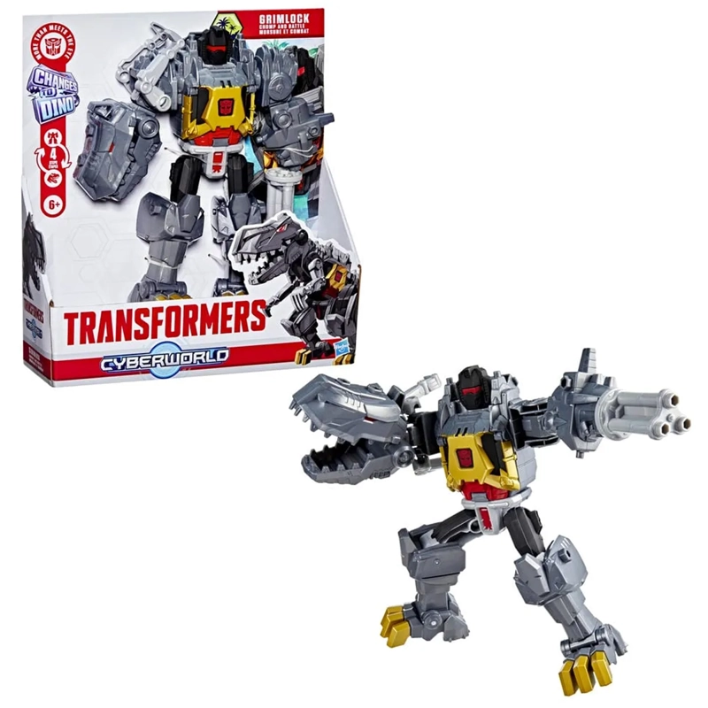 FIGURA DE ACCIÓN TRANSFORMERS CYBERWORLD GRIMLOCK MANDÍBULAS DE BATALLA - 1