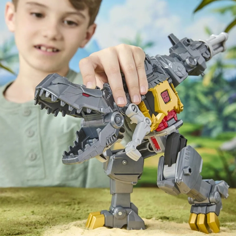 FIGURA DE ACCIÓN TRANSFORMERS CYBERWORLD GRIMLOCK MANDÍBULAS DE BATALLA - 12