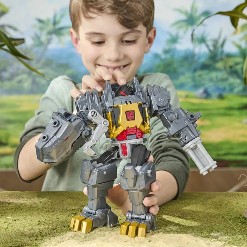 FIGURA DE ACCIÓN TRANSFORMERS CYBERWORLD GRIMLOCK MANDÍBULAS DE BATALLA - 13