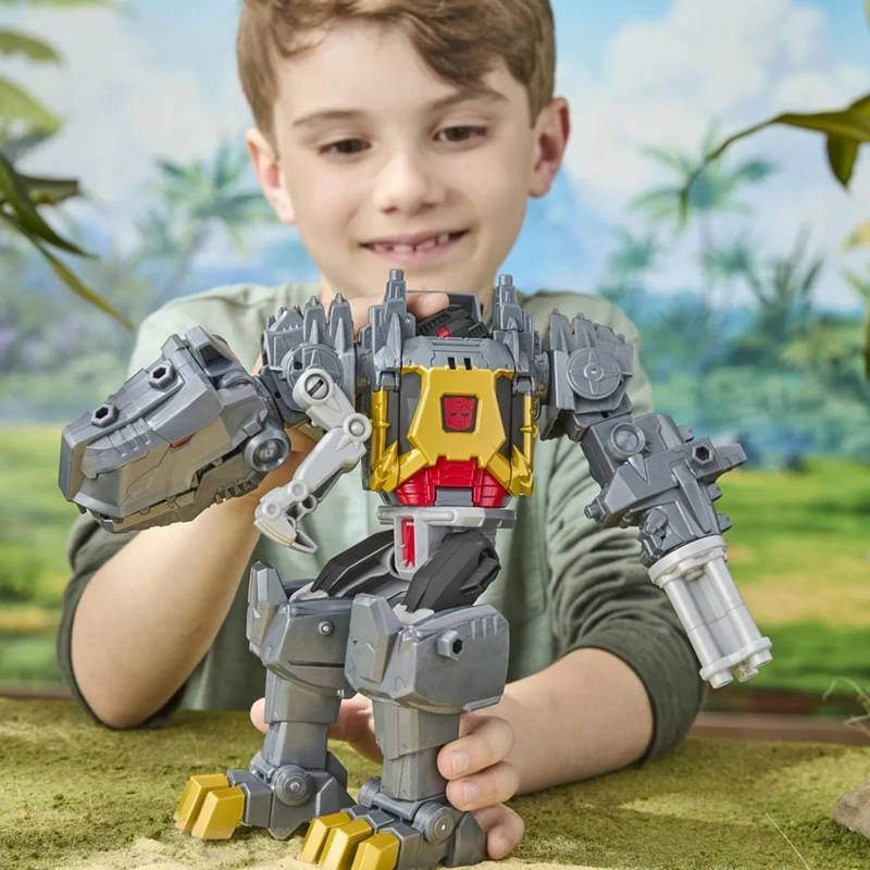 FIGURA DE ACCIÓN TRANSFORMERS CYBERWORLD GRIMLOCK MANDÍBULAS DE BATALLA - 14
