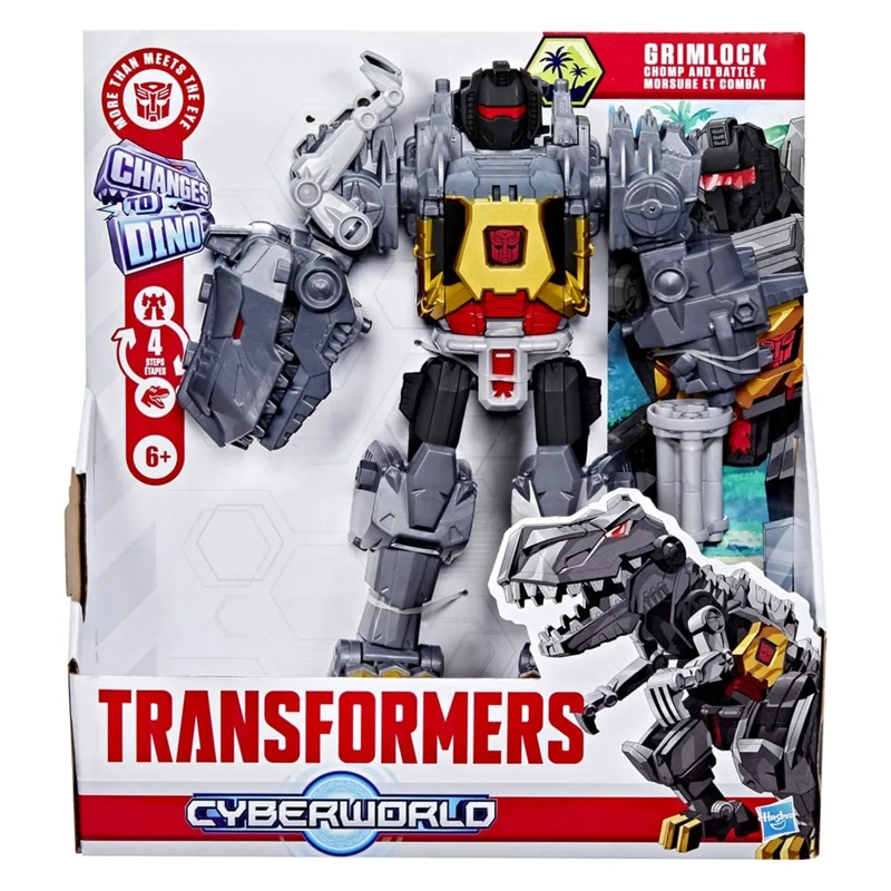 FIGURA DE ACCIÓN TRANSFORMERS CYBERWORLD GRIMLOCK MANDÍBULAS DE BATALLA - 4