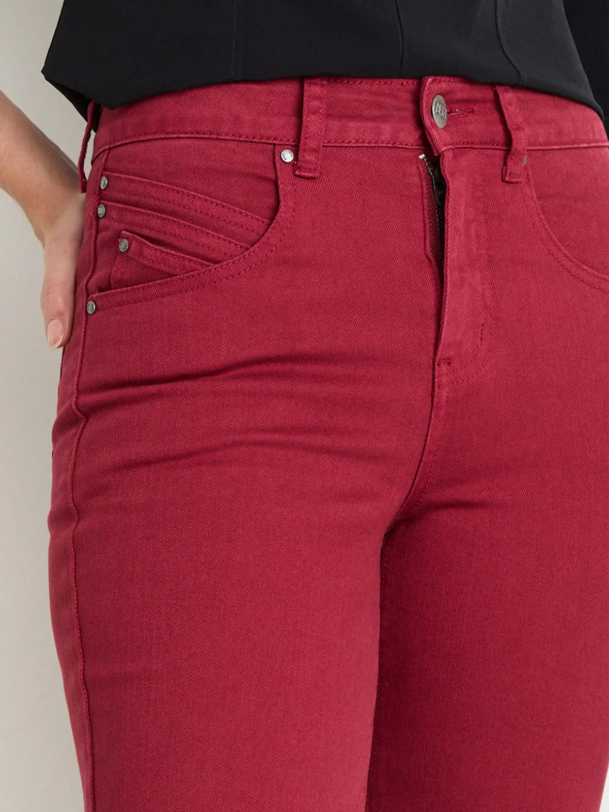 JEANS MUJER ASH SKINNY ALGODÓN CORTES - 3