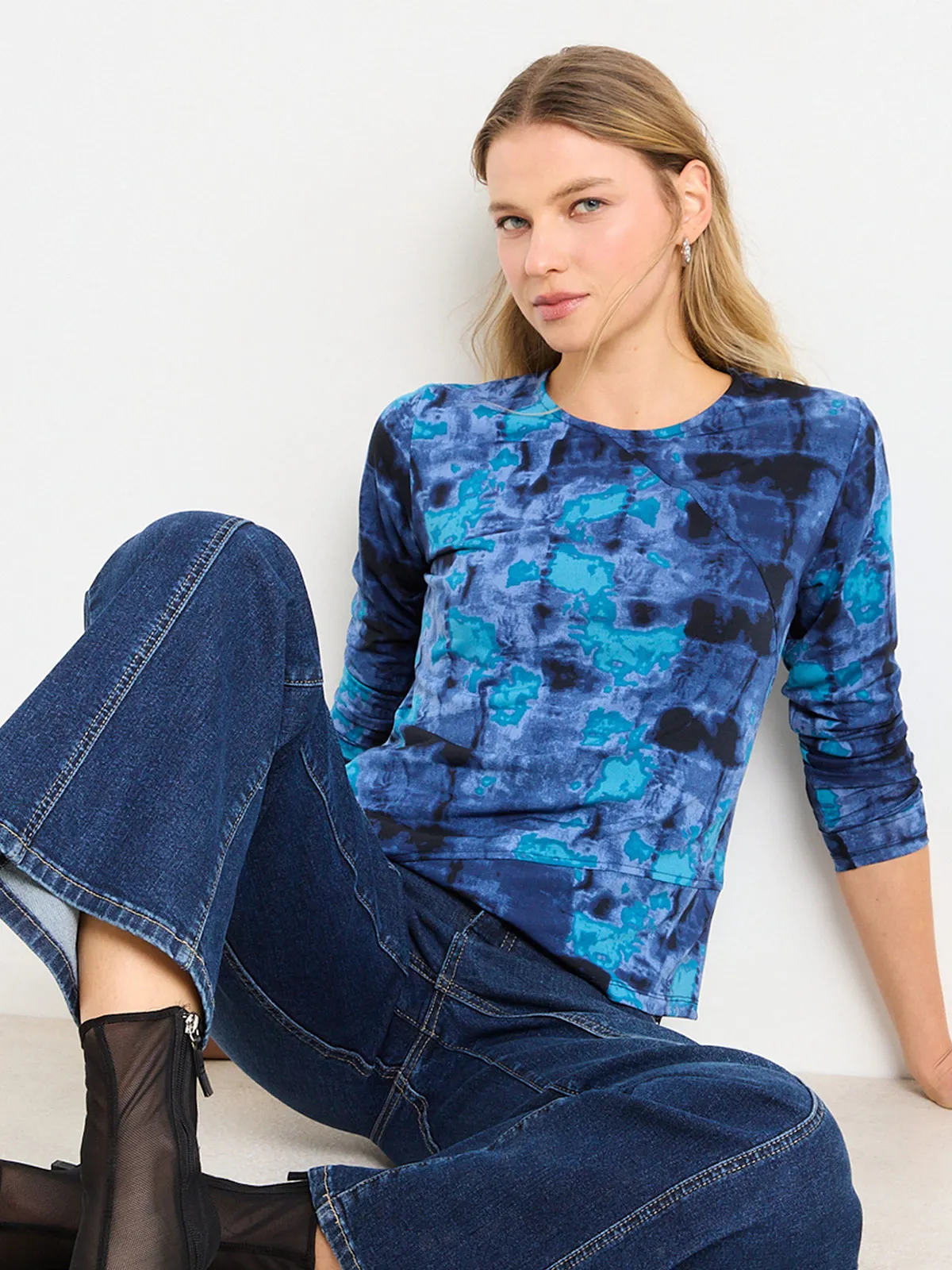 POLERA MUJER ASH MANGA LARGA - 1