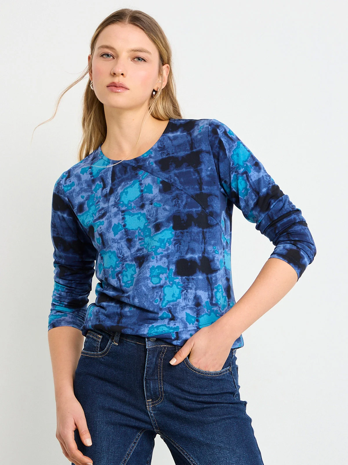 POLERA MUJER ASH MANGA LARGA - 3