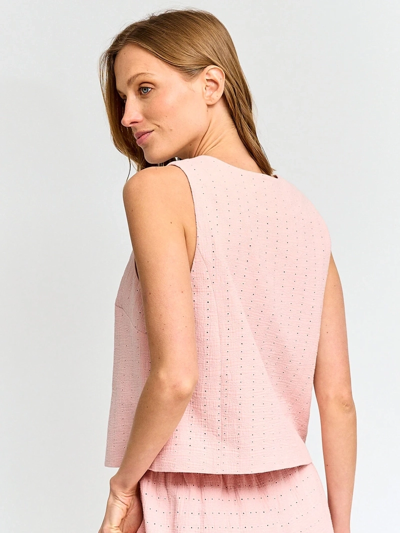 BLUSA MUJER MARQUIS ALGODÓN LAZOS - 2