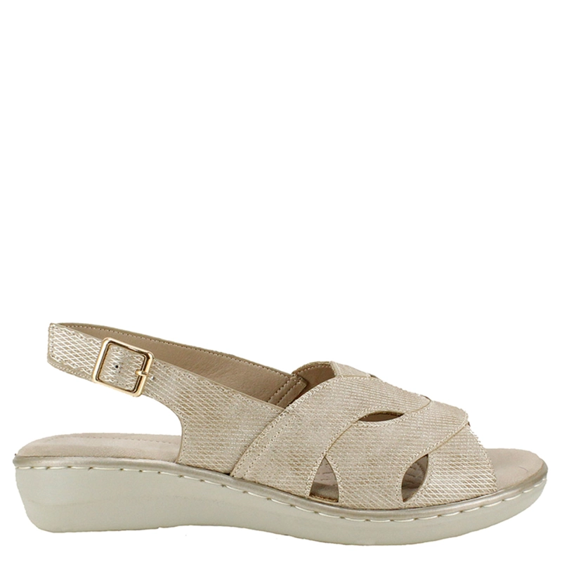 SANDALIAS MUJER VERAZZI DORADO H3J9432 - 1