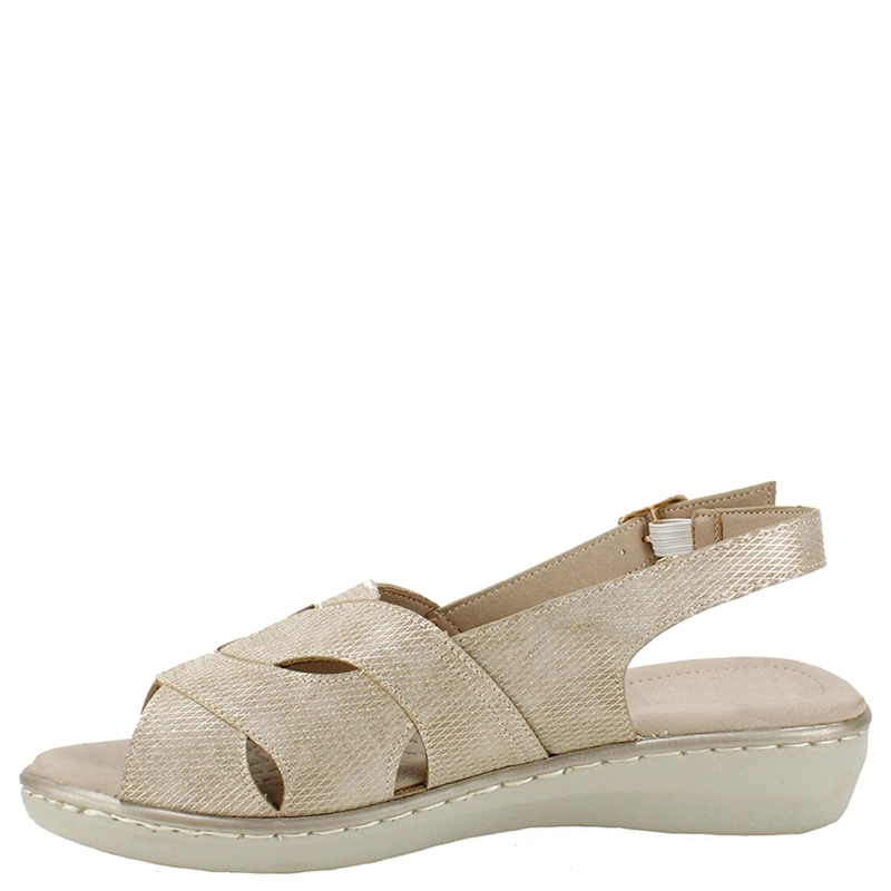 SANDALIAS MUJER VERAZZI DORADO H3J9432 - 3