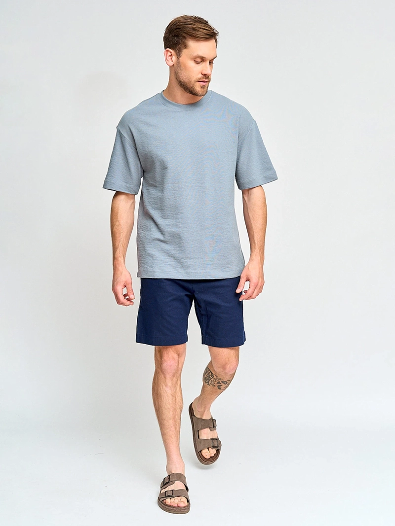 POLERA HOMBRE MARQUIS ALGODÓN MANGA CORTA TEXTURA - 4