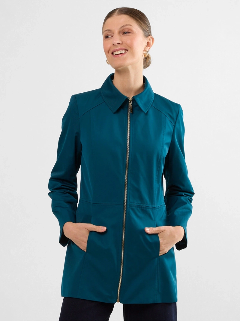 MA GRIFFE CHAQUETA MUJER MA GRIFFE ALGODÓN CUELLO CAMISERO CIERRE Y BOLSILLOS