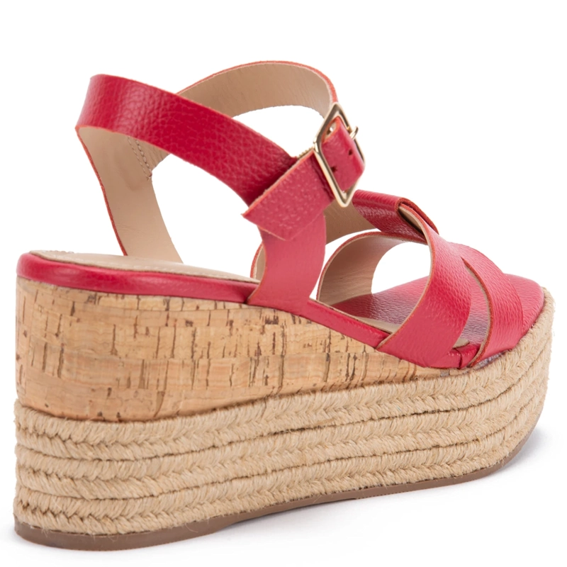 SANDALIAS MUJER GACEL FUCSIA EDUARDA CUERO - 4