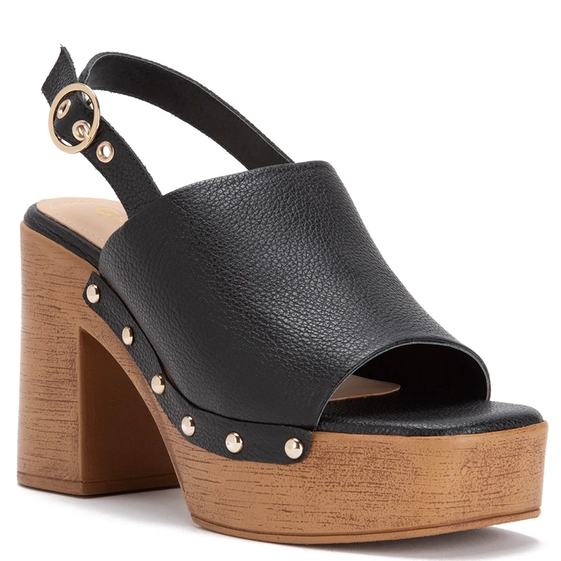 SANDALIAS MUJER GACEL NEGRO FLO CUERO - 3