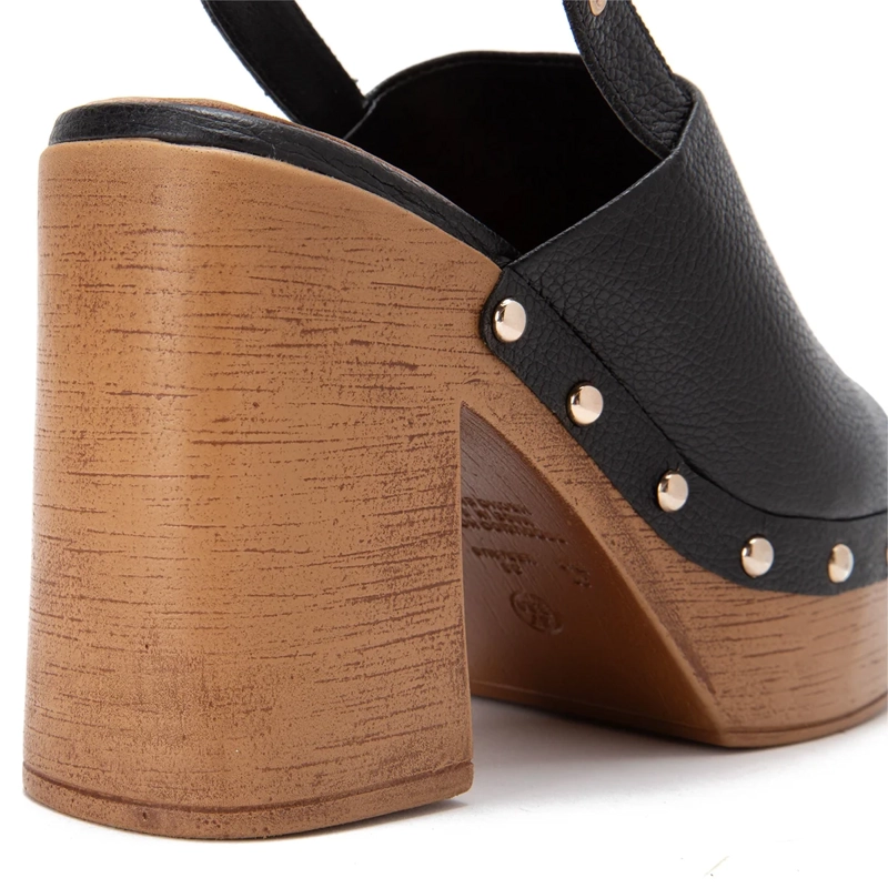 SANDALIAS MUJER GACEL NEGRO FLO CUERO - 5