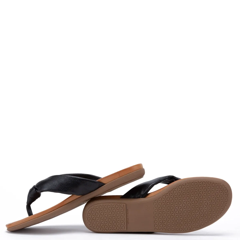 SANDALIAS MUJER GACEL NEGRO MILA CUERO - 3