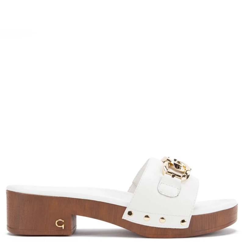 SANDALIAS MUJER GACEL BLANCO RILEY CUERO - 1