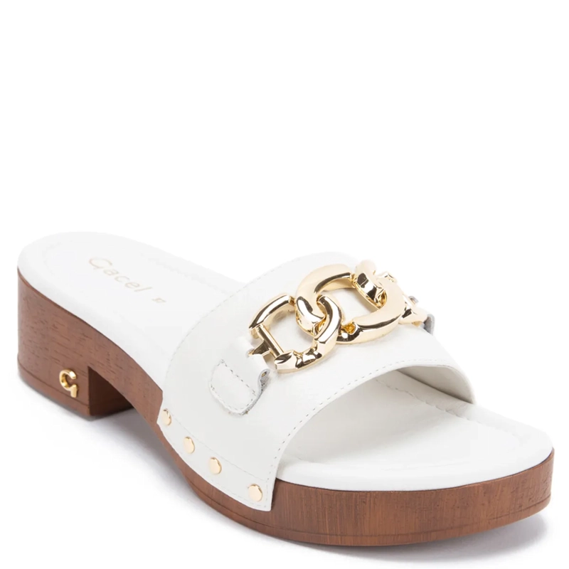 SANDALIAS MUJER GACEL BLANCO RILEY CUERO - 2