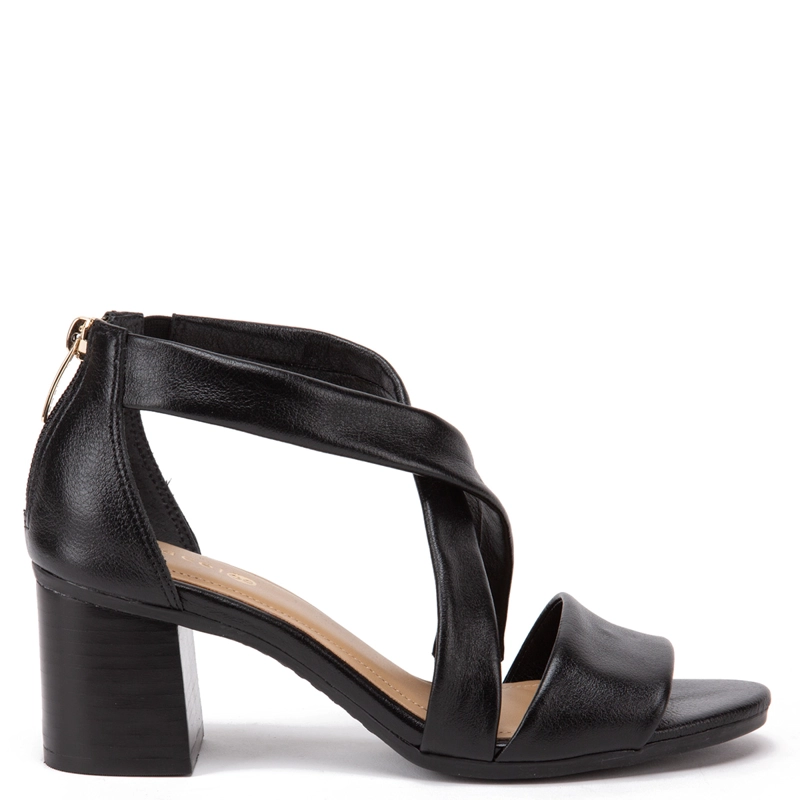 SANDALIAS MUJER GACEL NEGRO ROXXY CUERO