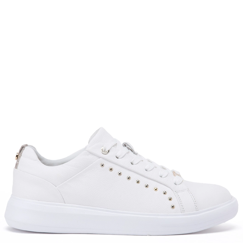 ZAPATILLAS MUJER GACEL CASUALES BLANCO ROSALIA CUERO - 1