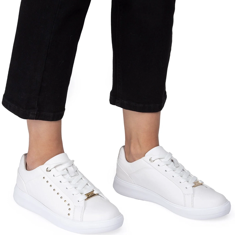 ZAPATILLAS MUJER GACEL CASUALES BLANCO ROSALIA CUERO - 2