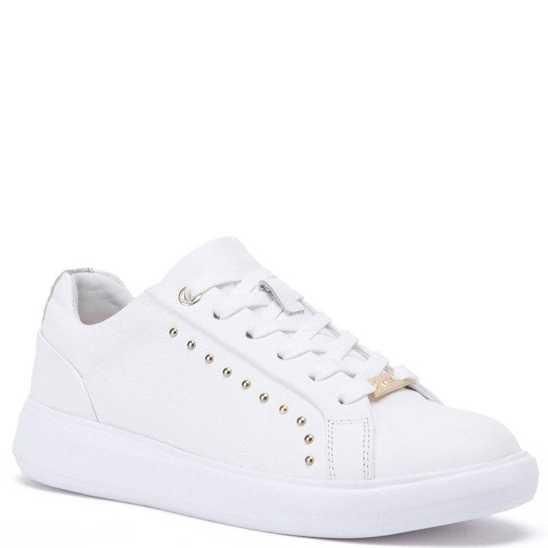 ZAPATILLAS MUJER GACEL CASUALES BLANCO ROSALIA CUERO - 3