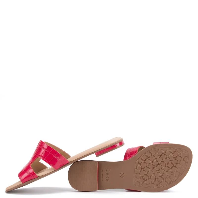 SANDALIAS MUJER GACEL FUCSIA SANDY CUERO - 3