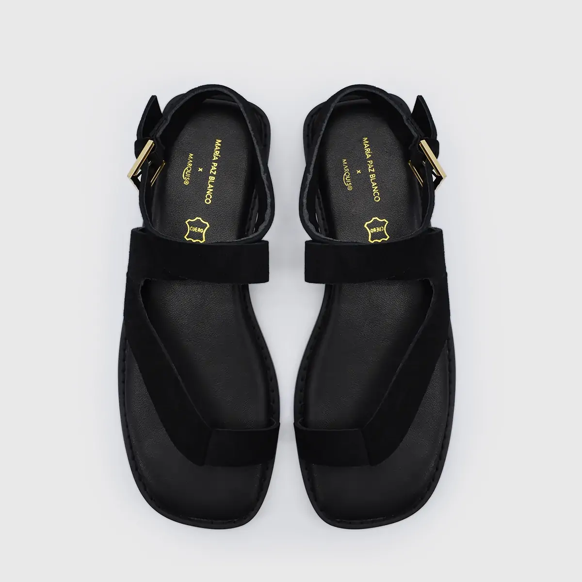 SANDALIAS MUJER MARQUIS CUERO MARÍA PAZ BLANCO FLAT - 5