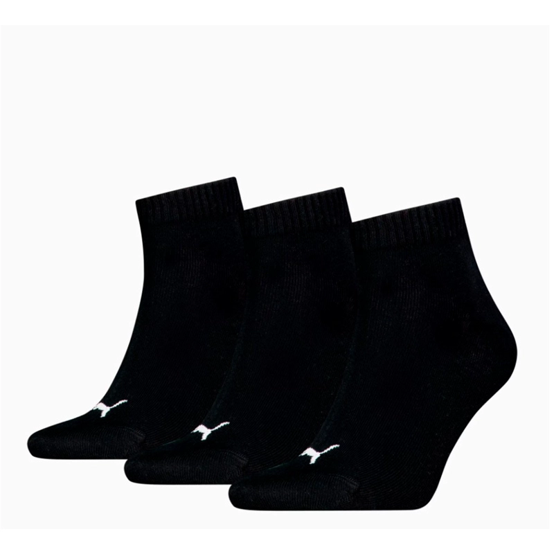 SET CALCETINES PUMA QUARTER PLAIN NEGRO - 1