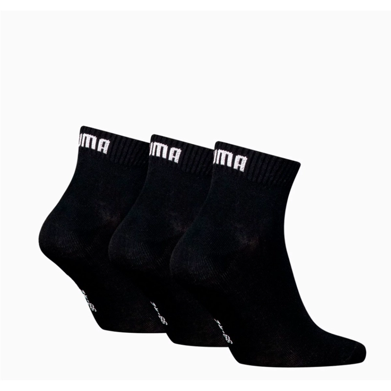 SET CALCETINES PUMA QUARTER PLAIN NEGRO - 2