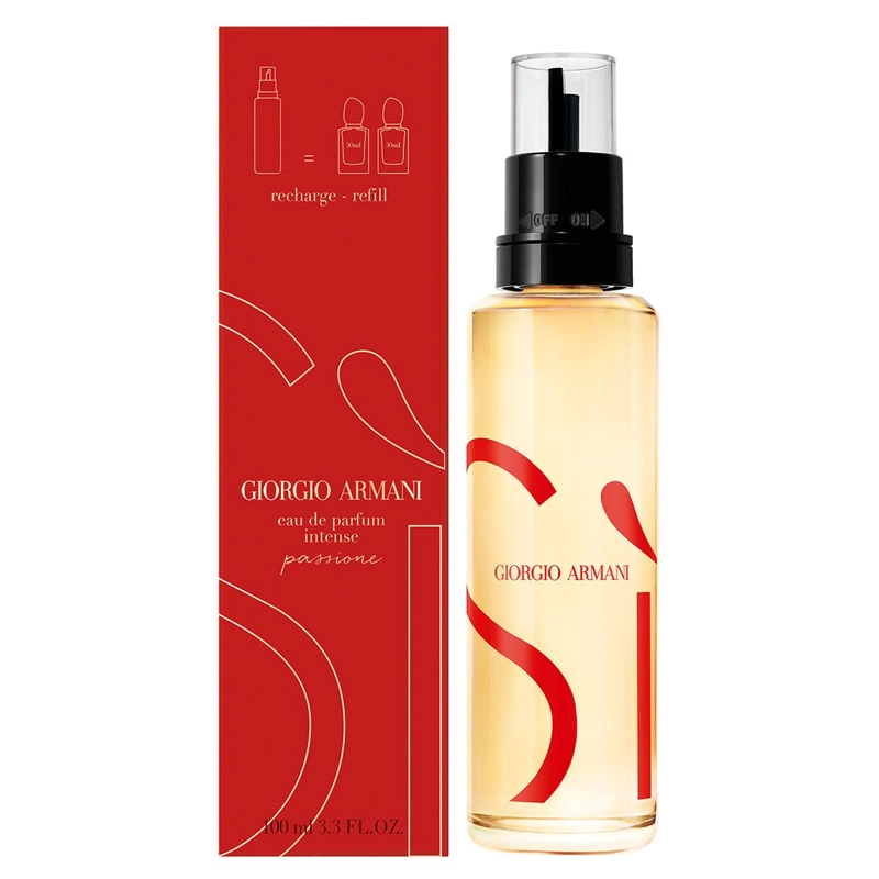 PERFUME GIORGIO ARMANI SI PASSIONE INTENSE MUJER EDP 150 ML REFILL - 2