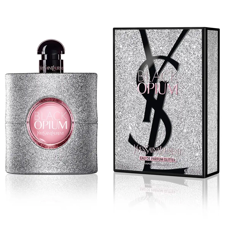 PERFUME YSL BLACK OPIUM GLITTER MUJER EDP 90 ML - 2