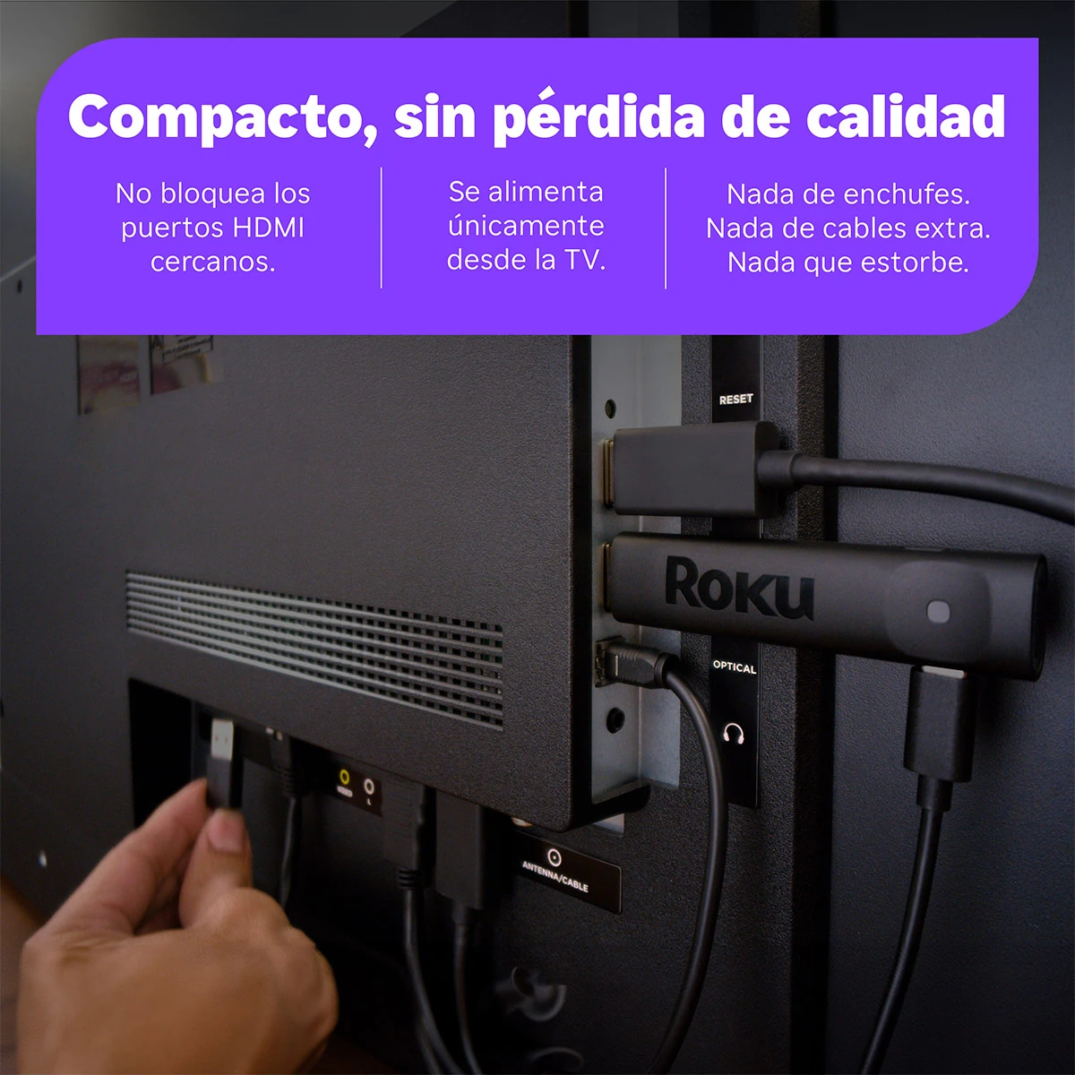 ROKU STREAMING STICK PLUS 2025 - DISPOSITIVO DE STREAMING 4K Y HDR PARA TV - 5